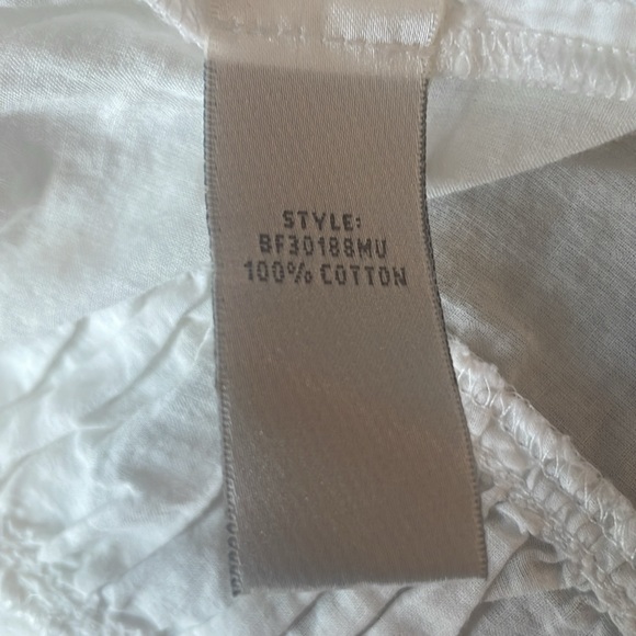 Conrad C collection 100% cotton long sleeve button-down white blouse women’s 10 - Picture 11 of 12